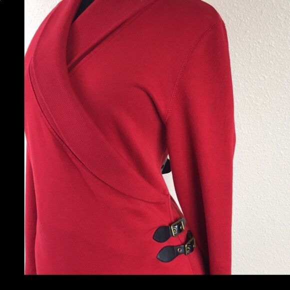 LRL LAUREN JEANS CO RALPH LAUREN RED WOMEN DRESS SIZE M - Picture 4 of 16
